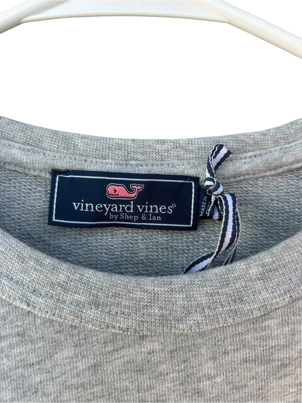 NWT Vineyard Vines Kennebunkport Gray Crewneck Sweatshirt - Size Men’s Small - Picture 6 of 9